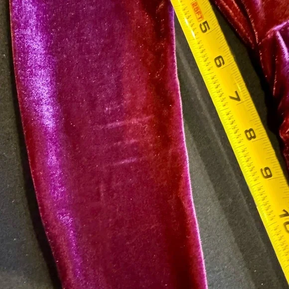 Lulus Elegant Velvet Long Sleeve Dress in Rich Mauve Purple Sz XS - Picture 7 of 16